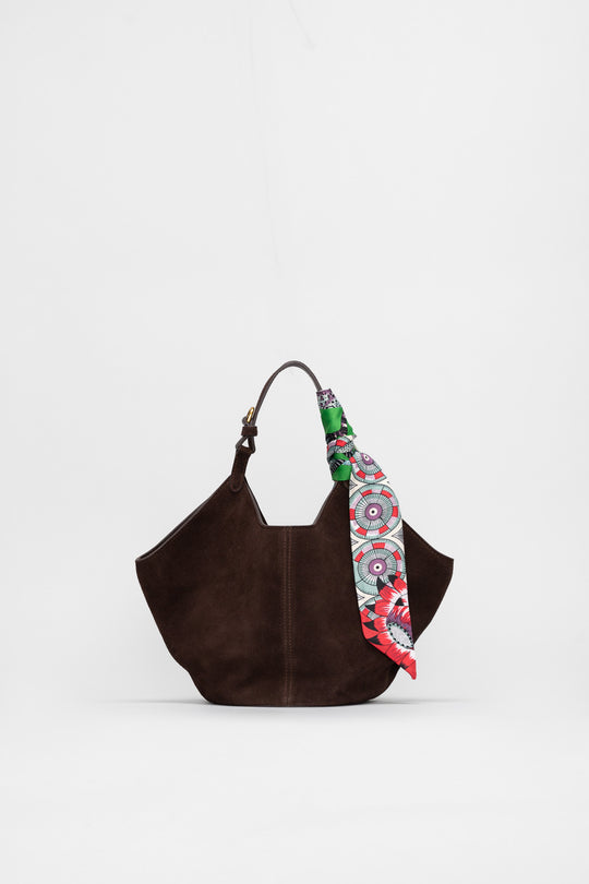 Handbag Elena | Brown Suede