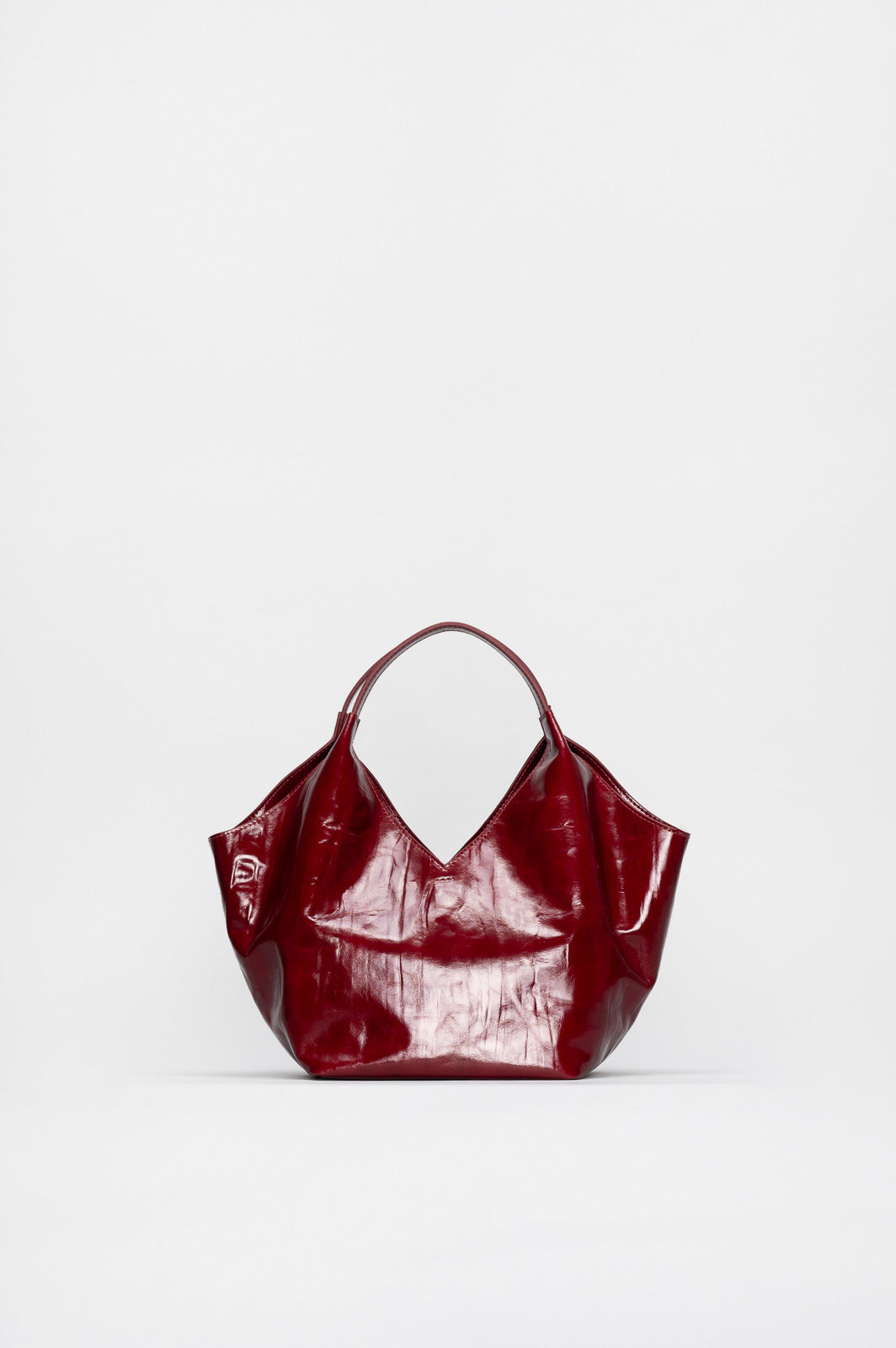 Handbag Elena | Ruby Red Patent Leather