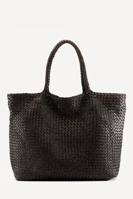 Tote Bag Class | Dark Brown Woven Calf Leather