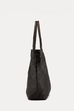 Tote Bag Class | Dark Brown Woven Calf Leather