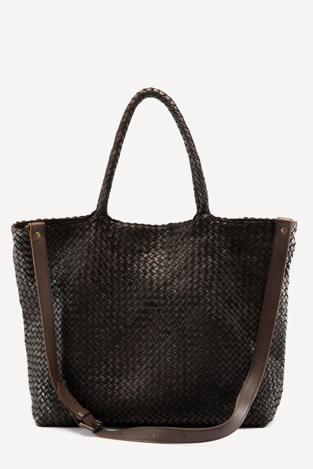 Tote Bag Class | Dark Brown Woven Calf Leather