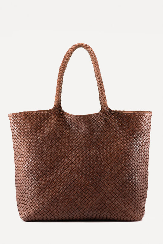 Tote Bag Class | Rusty Brown Woven Calf Leather