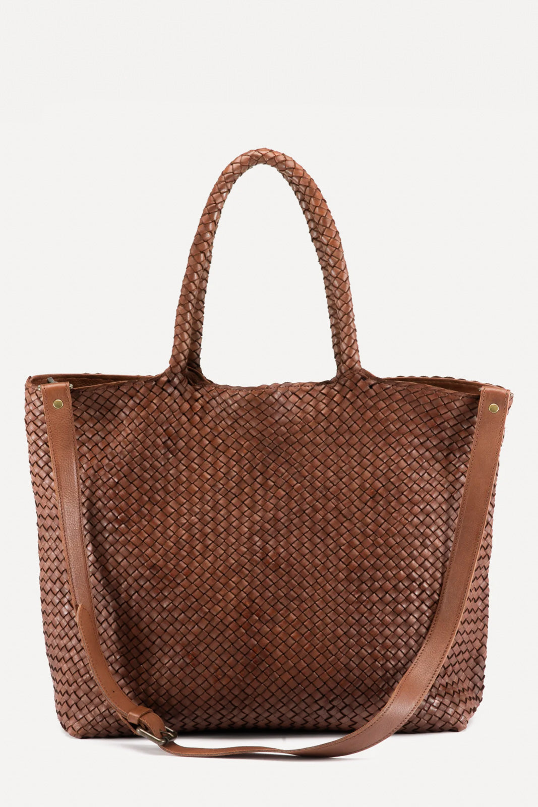Tote Bag Class | Rusty Brown Woven Calf Leather