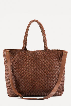 Tote Bag Class | Rusty Brown Woven Calf Leather