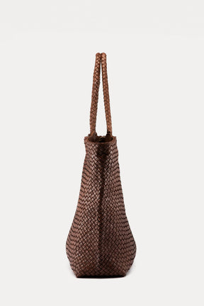 Tote Bag Class | Rusty Brown Woven Calf Leather
