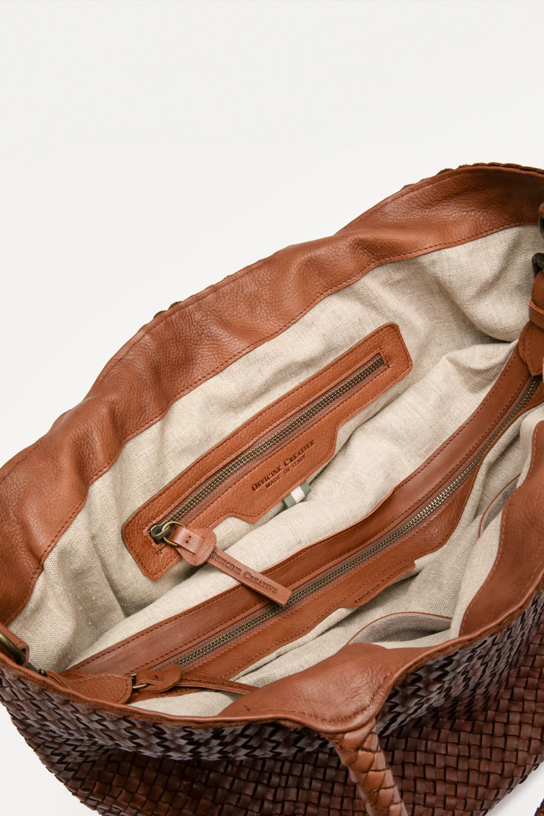 Tote Bag Class | Rusty Brown Woven Calf Leather