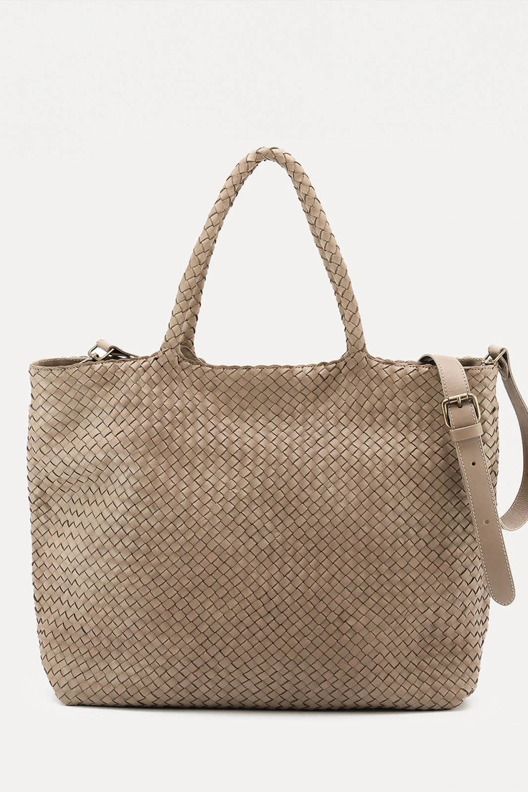 Tote Bag Class | Sand Beige Woven Calf Leather