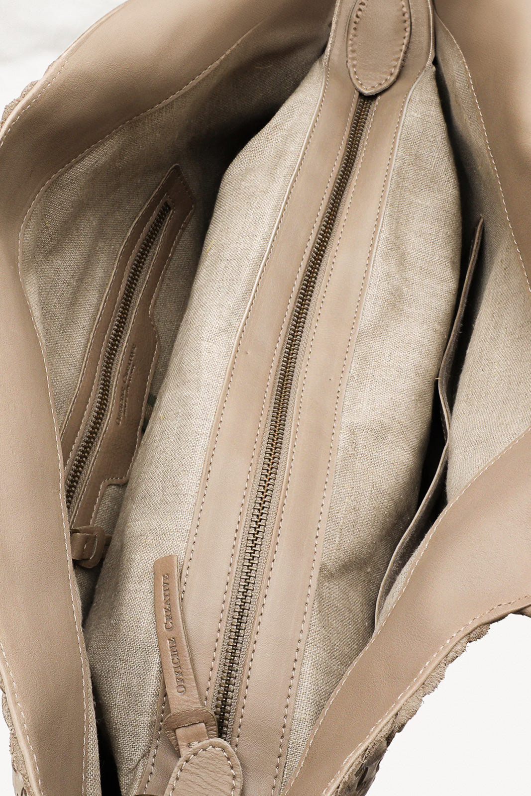 Tote Bag Class | Sand Beige Woven Calf Leather