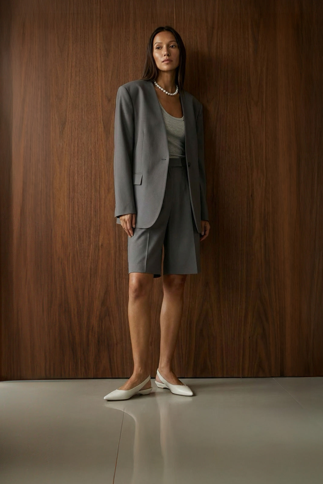 Slingback Flat Sekay | Off-White Nappa Leather