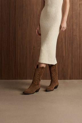 Western Boot Isabelle | Tobacco Brown Vintage Suede