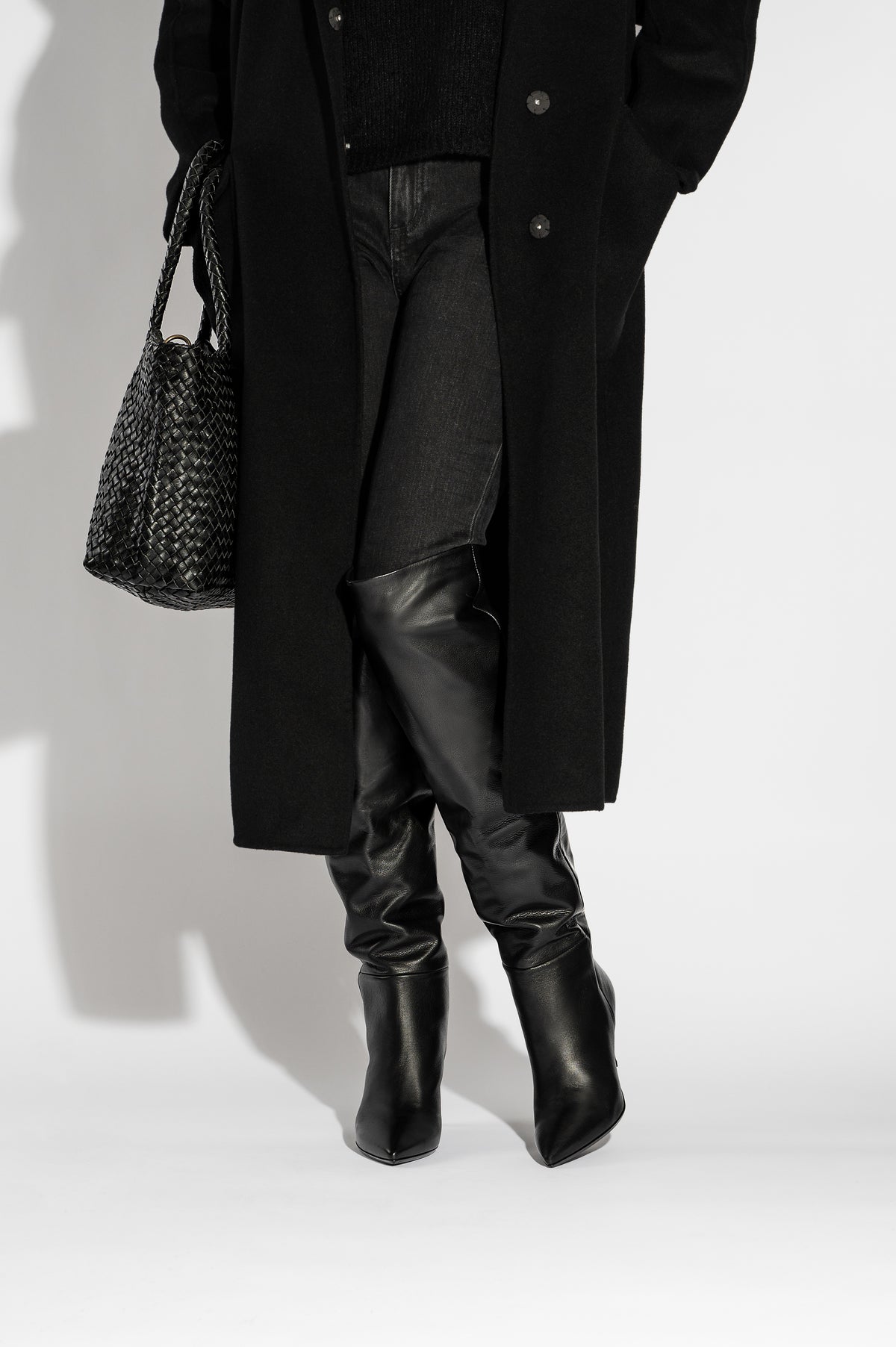 High Boot Shei | Black Calf Leather