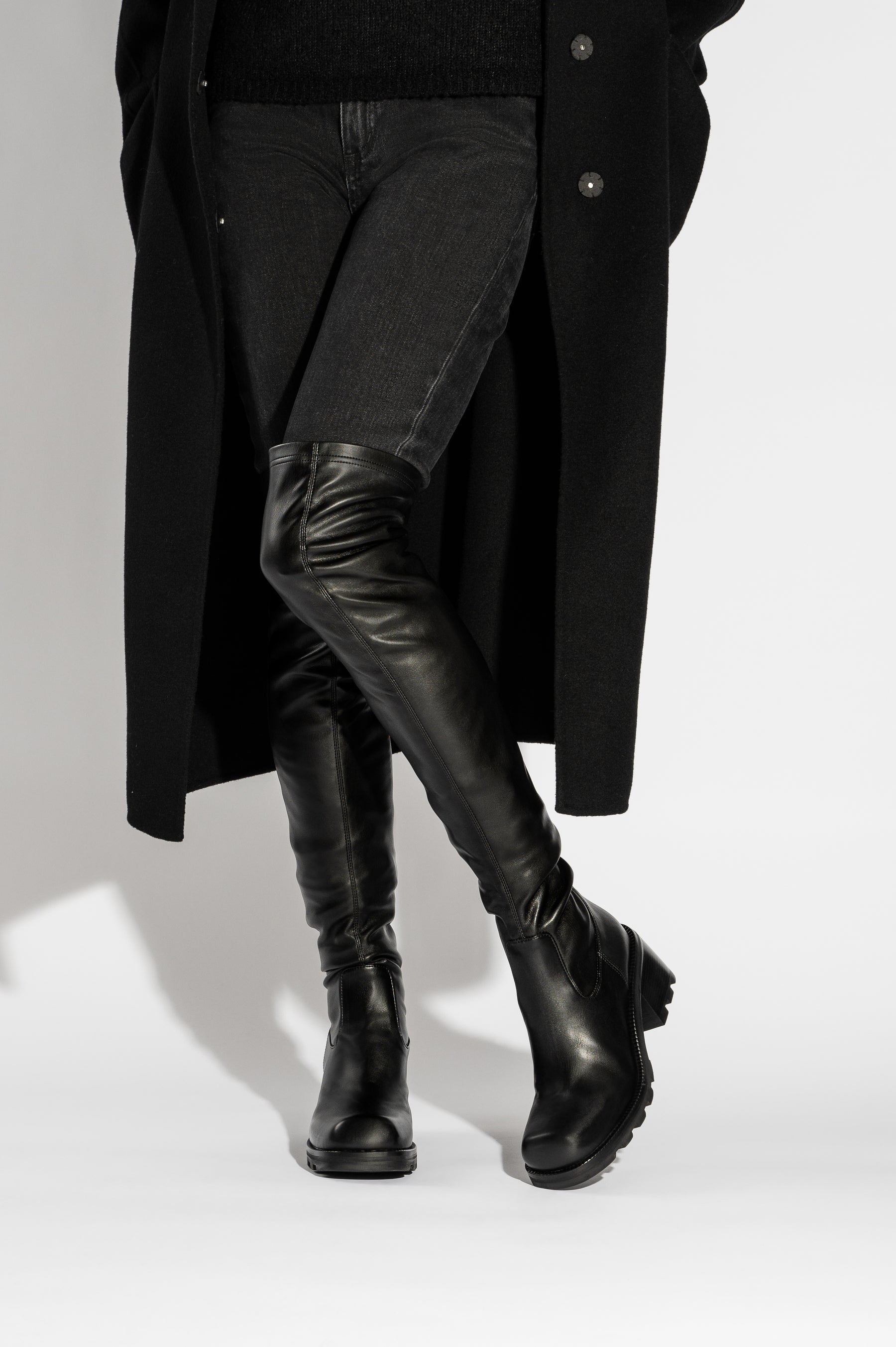 High Boot Carro 697 | Black Leather