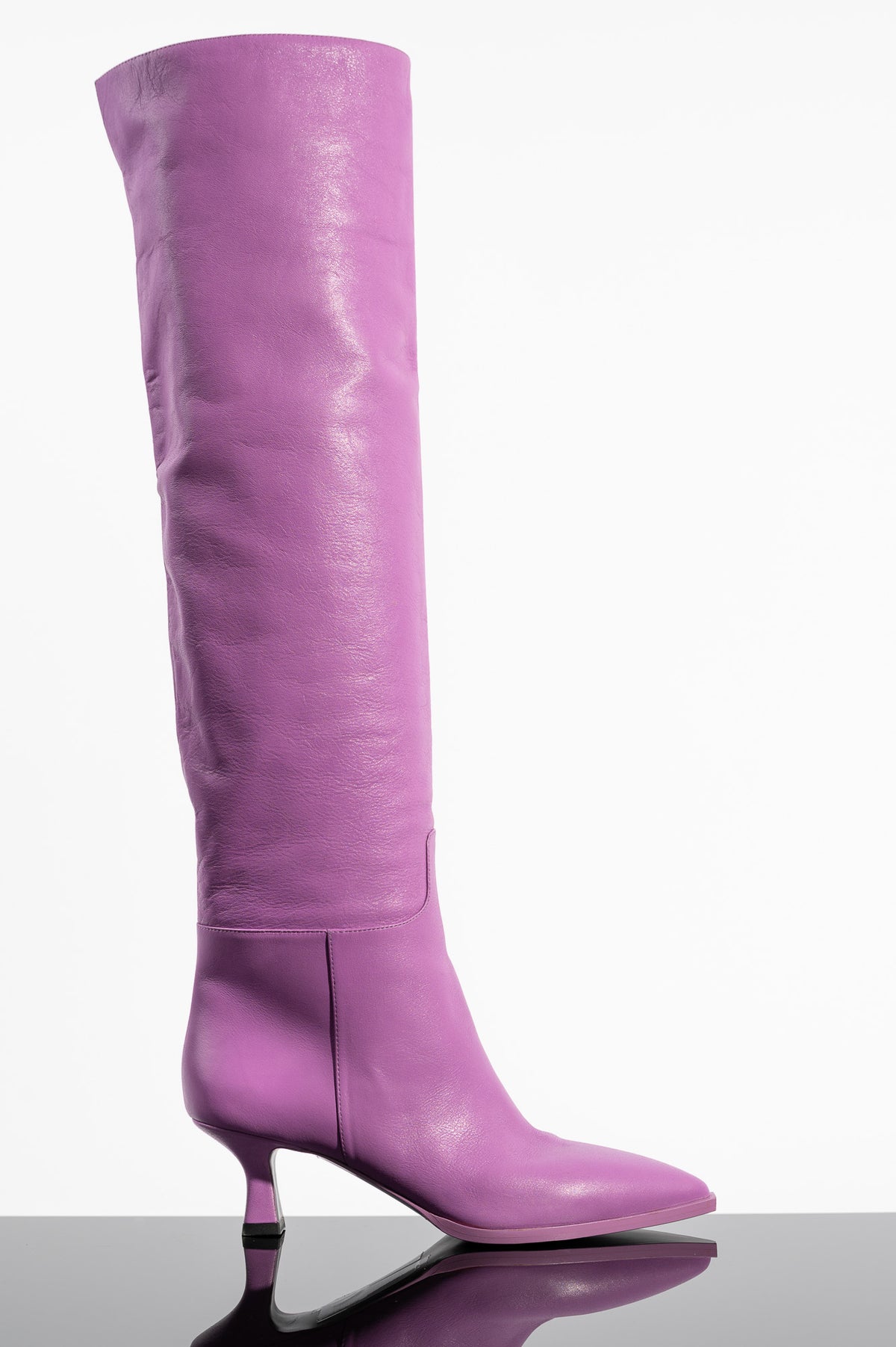 High Boot Bea 004 | Purple Leather