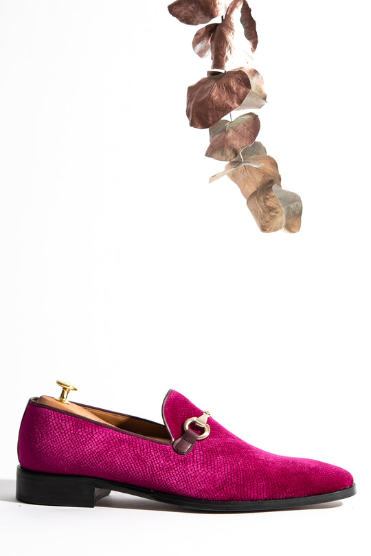 Loafer Horsebit 318 | Fuxia Velvet