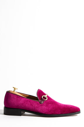 Loafer Horsebit 318 | Fuxia Sammet