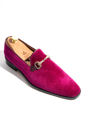 Loafer Horsebit 318 | Fuxia Sammet