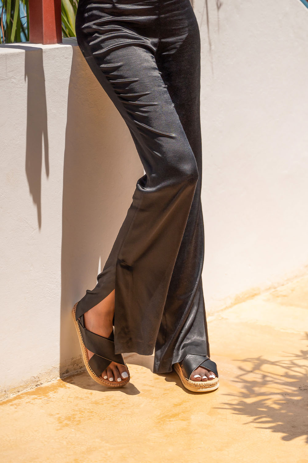 Espadrille Hvar 121 | Black Calfskin