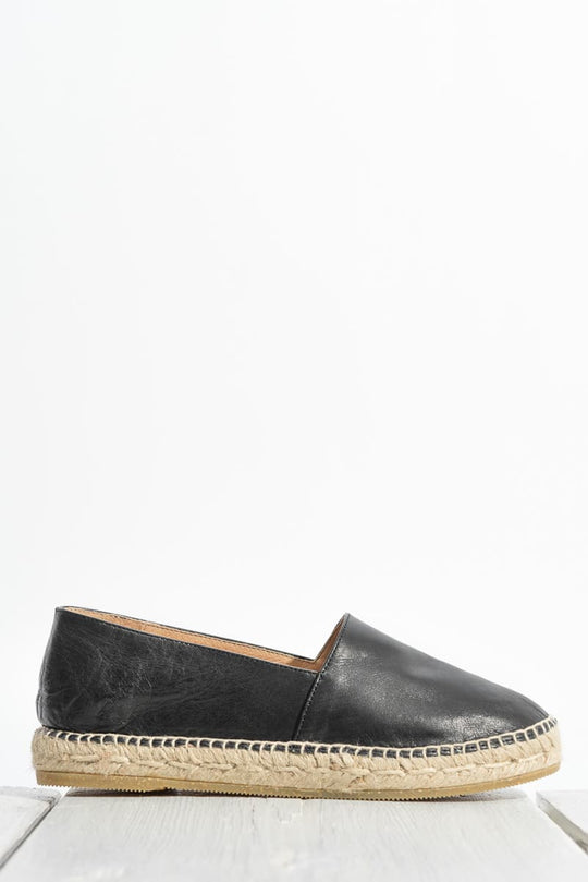 Espadrille Monaco | Black Nappa Leather