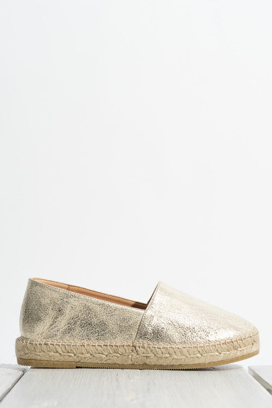 Espadrille Monaco | Platino Nappa Leather