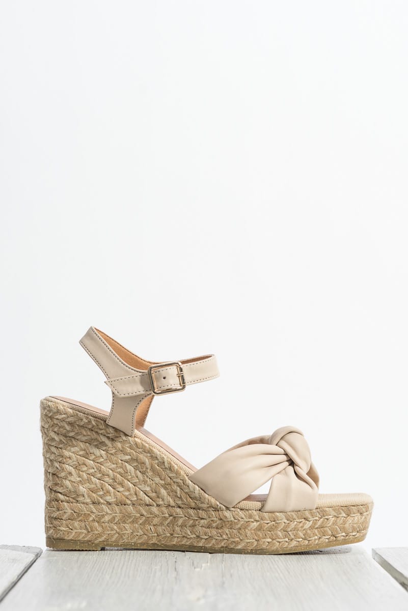 Espadrille Venice 052 | Beige Nappa leather