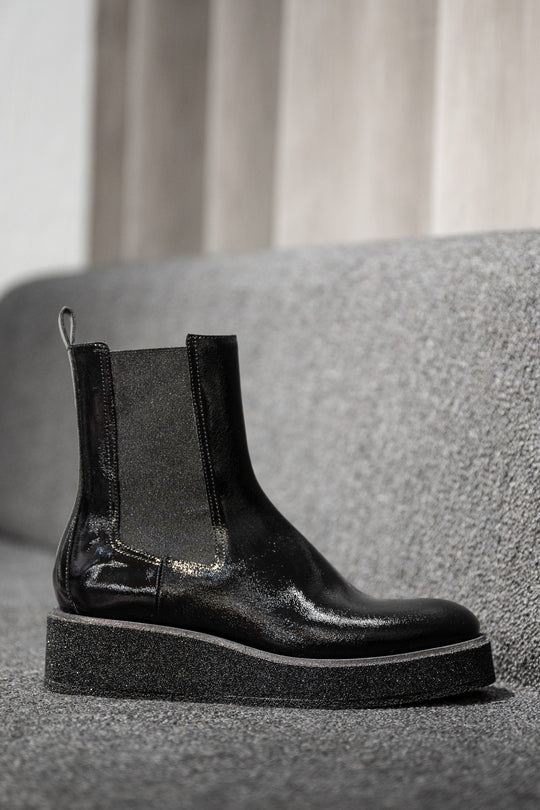 Boot Manila | Black Patent Leather