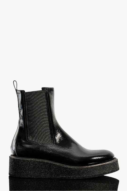 Boot Manila | Black Patent Leather