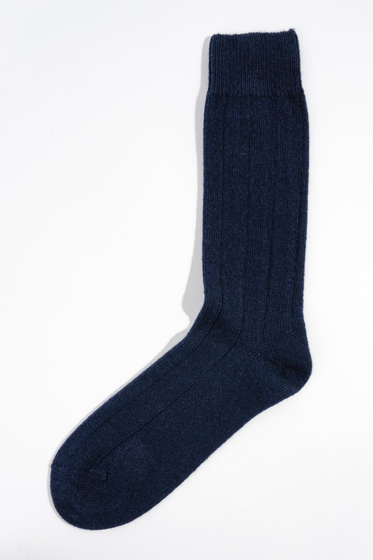 Duvet Men's Stocking 389 | Navy Blue Merino Wool Cashmere