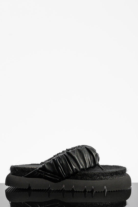 Espadrille León | Black Leather