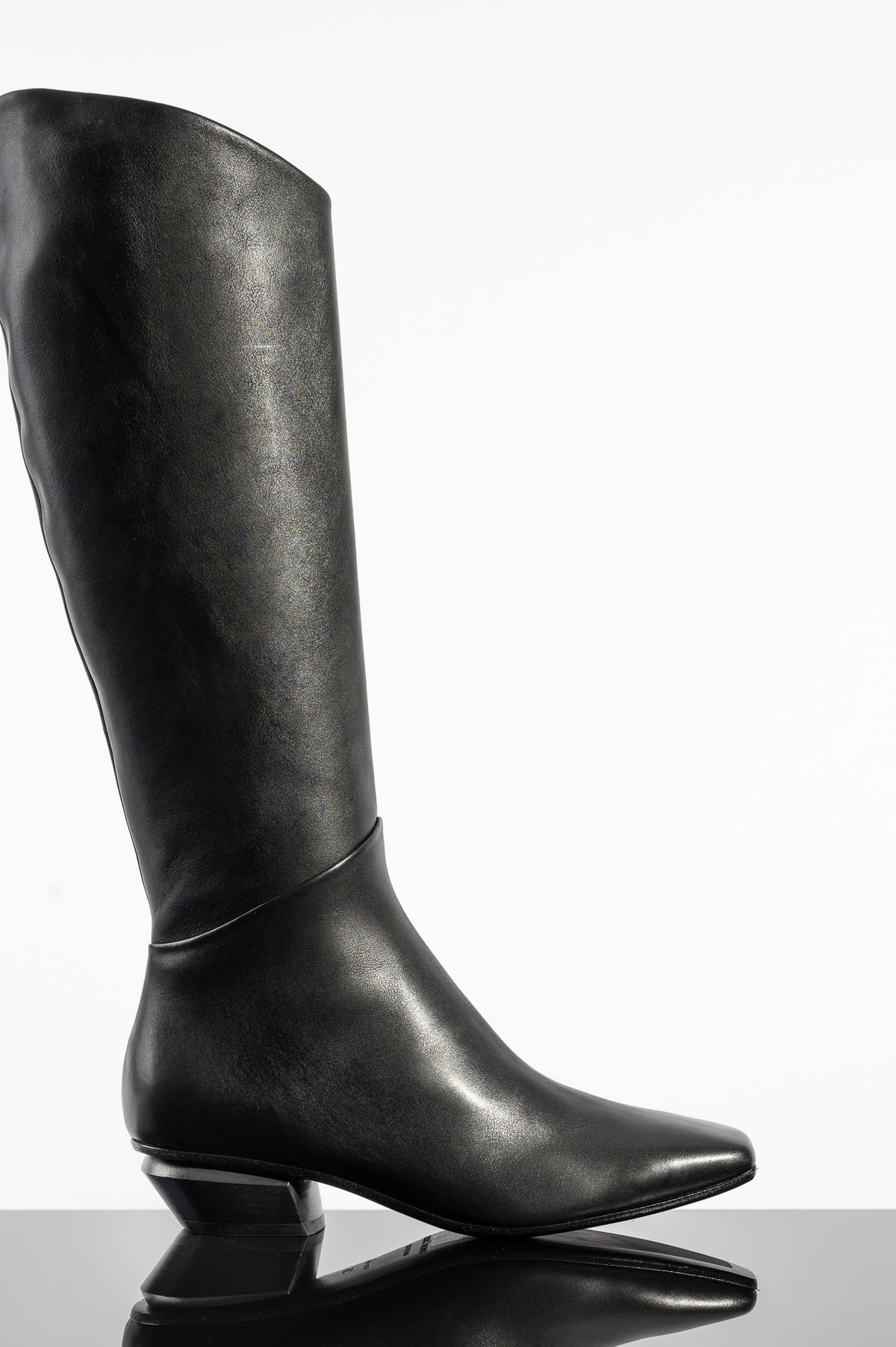 High Boot Tropez 002 | Black Leather