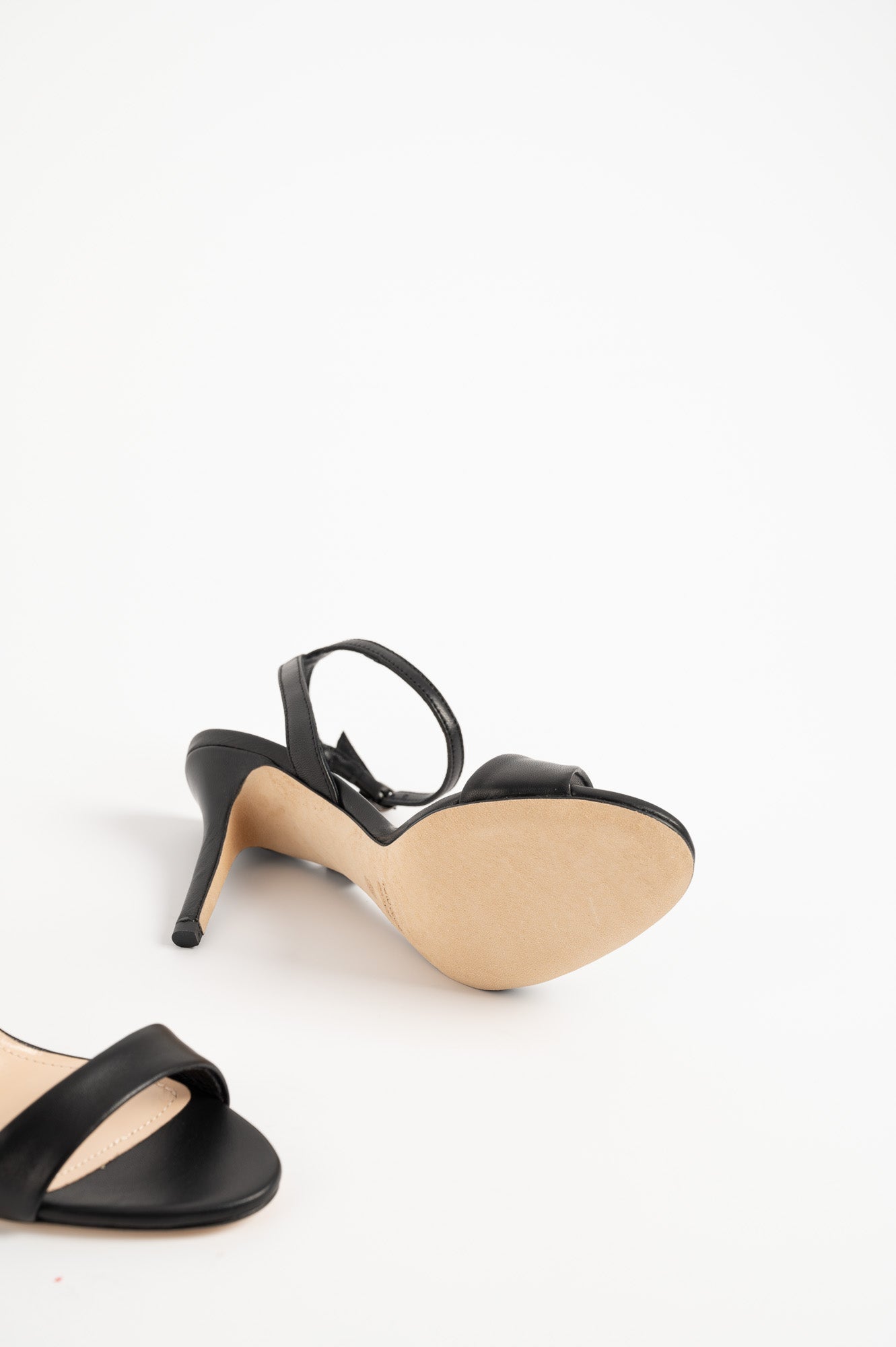 Sandal Bianca 127 | Svart Skinn