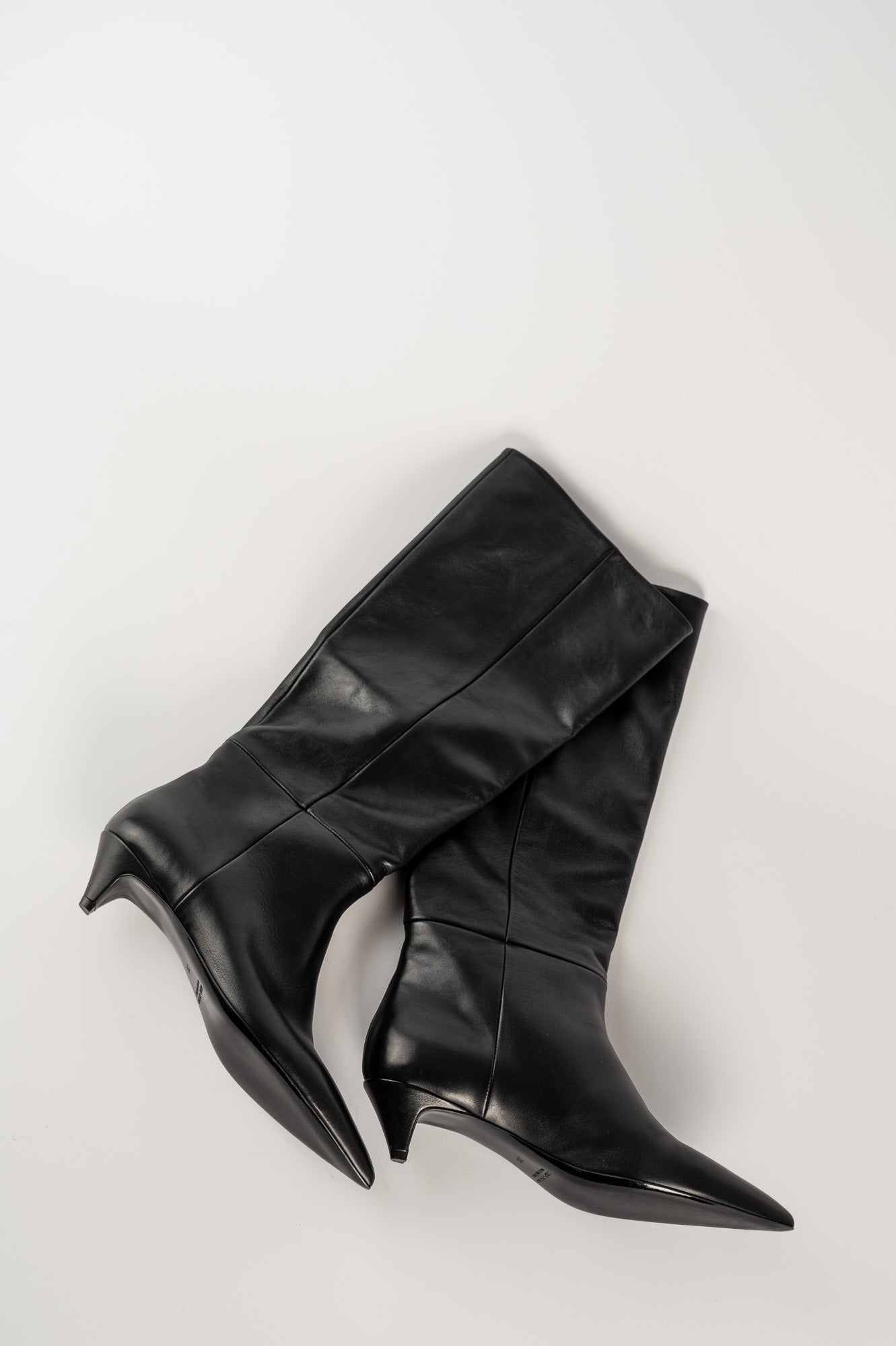 High Boot Palm 132 | Black Leather