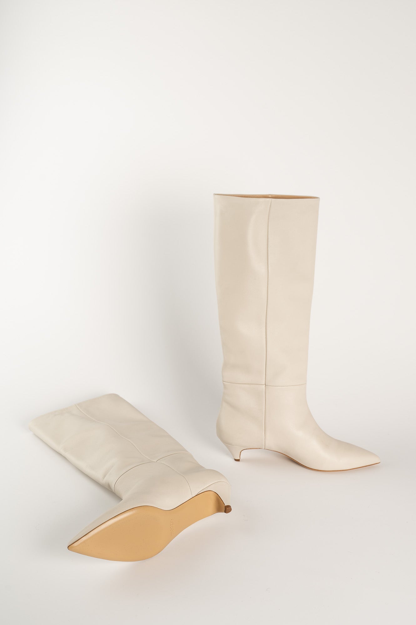 High Boot Palm 132 | White leather