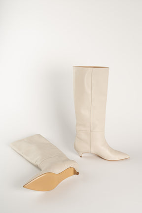 High Boot Palm 132 | White leather