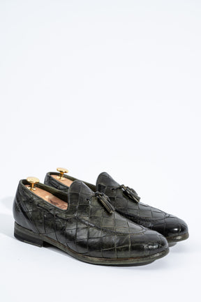 Braided Loafer 105 | Green Buffalo