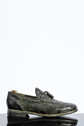 Braided Loafer 105 | Green Buffalo