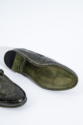 Braided Loafer 105 | Green Buffalo