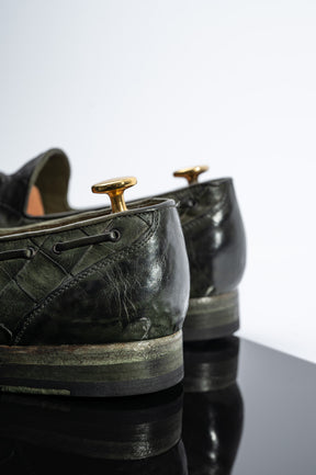 Braided Loafer 105 | Green Buffalo