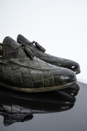 Braided Loafer 105 | Green Buffalo